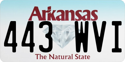 AR license plate 443WVI