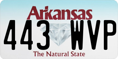 AR license plate 443WVP