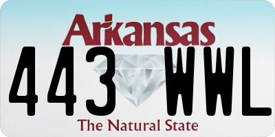 AR license plate 443WWL