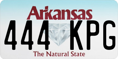 AR license plate 444KPG