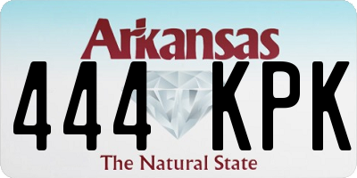 AR license plate 444KPK