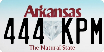 AR license plate 444KPM