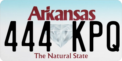 AR license plate 444KPQ