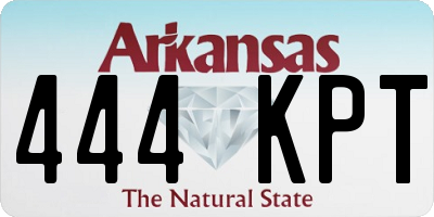 AR license plate 444KPT