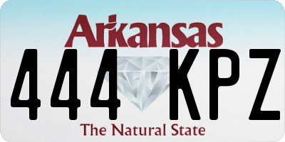 AR license plate 444KPZ