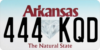 AR license plate 444KQD