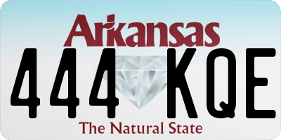 AR license plate 444KQE