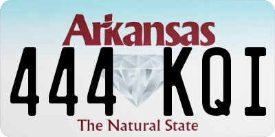 AR license plate 444KQI