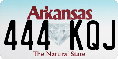 AR license plate 444KQJ
