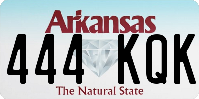AR license plate 444KQK