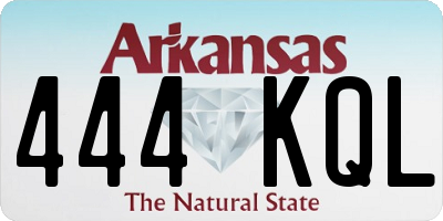 AR license plate 444KQL