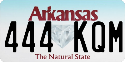 AR license plate 444KQM