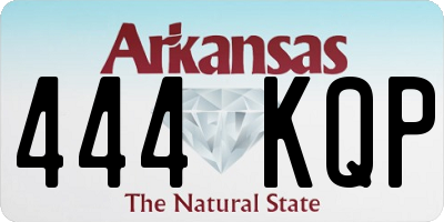AR license plate 444KQP