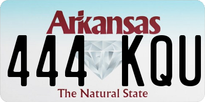 AR license plate 444KQU