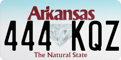 AR license plate 444KQZ