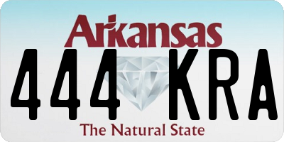 AR license plate 444KRA