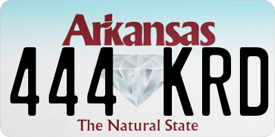 AR license plate 444KRD