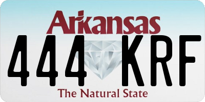 AR license plate 444KRF