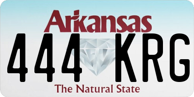 AR license plate 444KRG