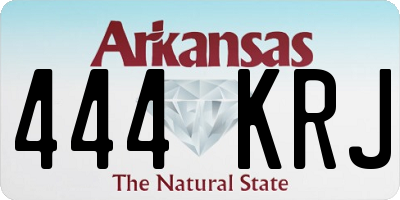 AR license plate 444KRJ