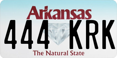 AR license plate 444KRK