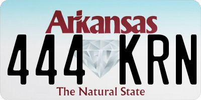 AR license plate 444KRN