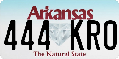 AR license plate 444KRO