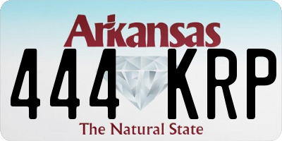 AR license plate 444KRP