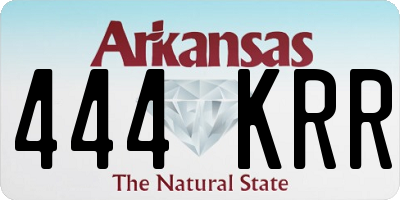 AR license plate 444KRR