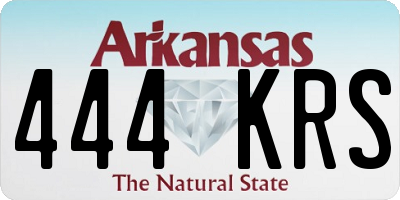AR license plate 444KRS