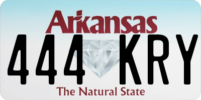 AR license plate 444KRY