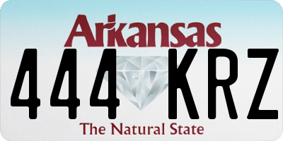 AR license plate 444KRZ