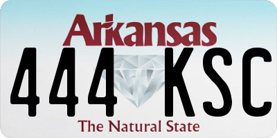 AR license plate 444KSC