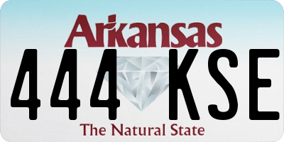 AR license plate 444KSE