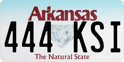 AR license plate 444KSI