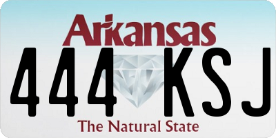 AR license plate 444KSJ