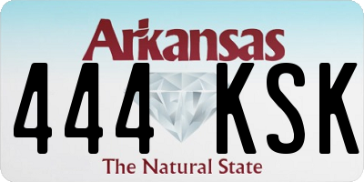 AR license plate 444KSK