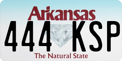 AR license plate 444KSP