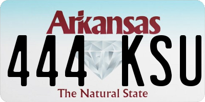 AR license plate 444KSU