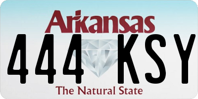 AR license plate 444KSY