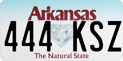 AR license plate 444KSZ