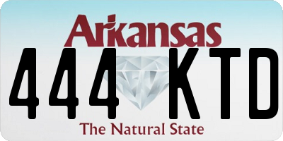 AR license plate 444KTD