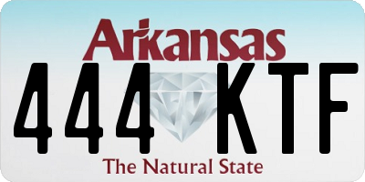 AR license plate 444KTF