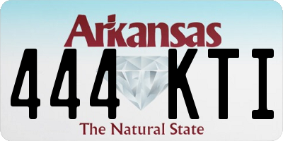 AR license plate 444KTI