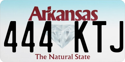AR license plate 444KTJ