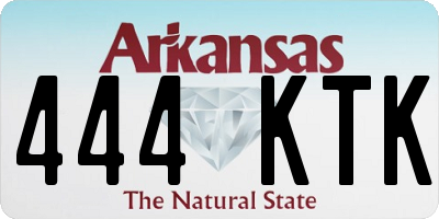 AR license plate 444KTK