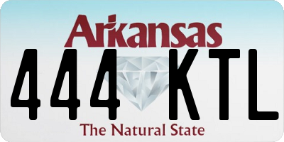 AR license plate 444KTL