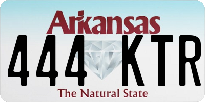 AR license plate 444KTR