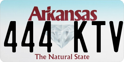 AR license plate 444KTV