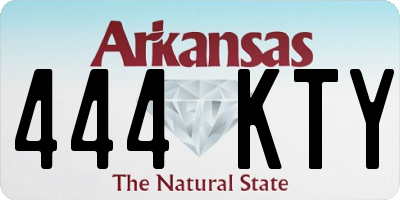 AR license plate 444KTY